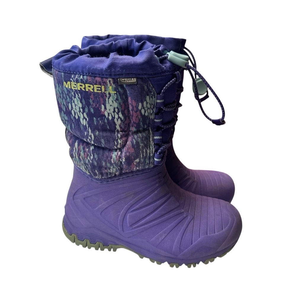 Merrell Kids' Snow Quest Lite 3.0 Waterproof Winter Boots Purple Toddler Size 13